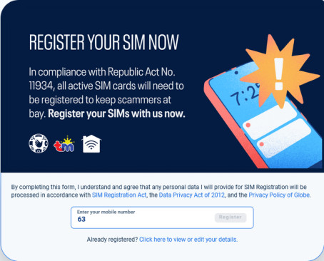 How to Register Globe SIM?